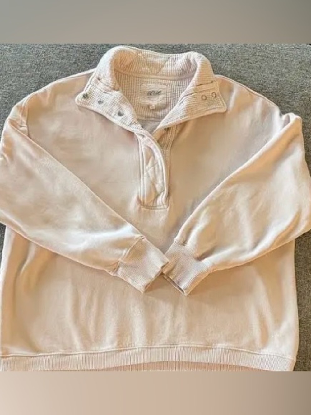 Aerie Oversized Snap Sweatshirt - Picture 2 of 2